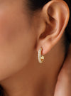 Half Rectangular Hoop Earrings