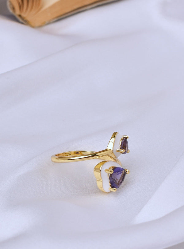 Twin Hearts Ring