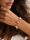 White Reversible 5-Clover Bracelet