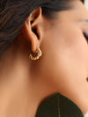 Hand-Made Rhinestone Hoops