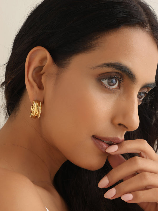 Anti-Tarnish Florence Hoops