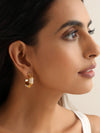Titanium Steel Pearl Hoops