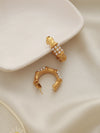 Titanium Steel Pearl Hoops