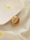 Rhinestone Steel Ring