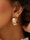 Vintage Daisy Hoop Earrings