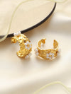 Vintage Daisy Hoop Earrings