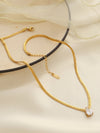Solitaire Zip Necklace