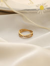 Cross Diamante Ring