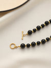 Titanium Steel Black Onyx Necklace