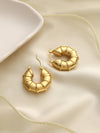 Bold Croissant Hoop Earrings