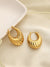 Oval Croissant Hoop Earrings