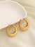 Round Croissant Chunky Hoops