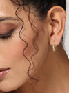 Mini Rhombus Hoop Earrings