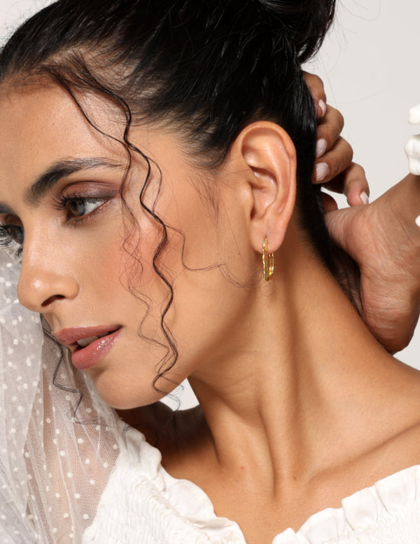 Statement Rectaungular Hoops