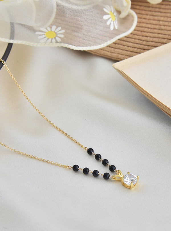Deepika Solitaire Mangalsutra Necklace