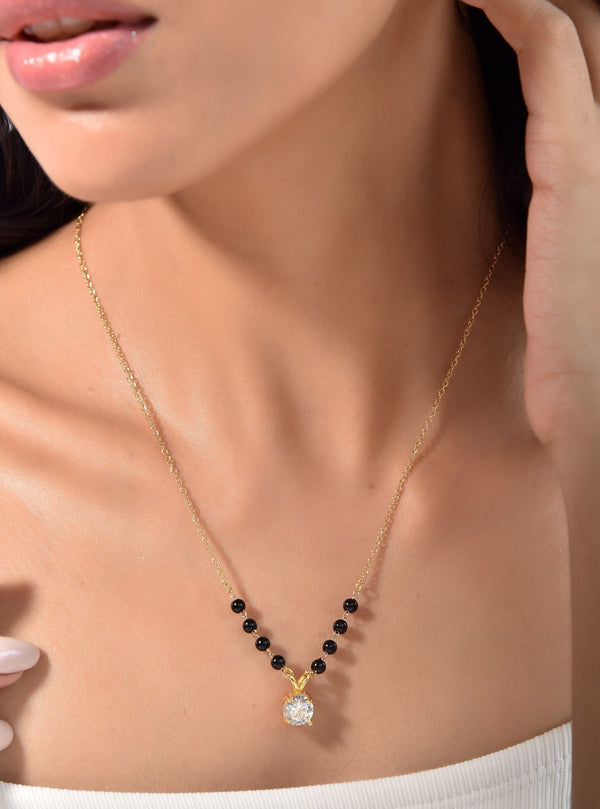 Deepika Solitaire Mangalsutra Necklace