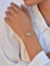 Tribal Gold Plated Evil Eye Bracelet
