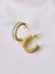 Austrian Crystal Studded Hoop Earrings