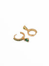 Emerald Zirconia Dangle Earrings