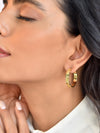 Glittering Gold Hoops By Klissaa