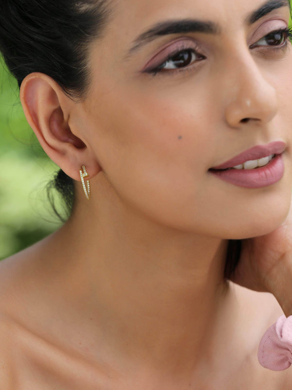 Gold Frida Hoop Earrings