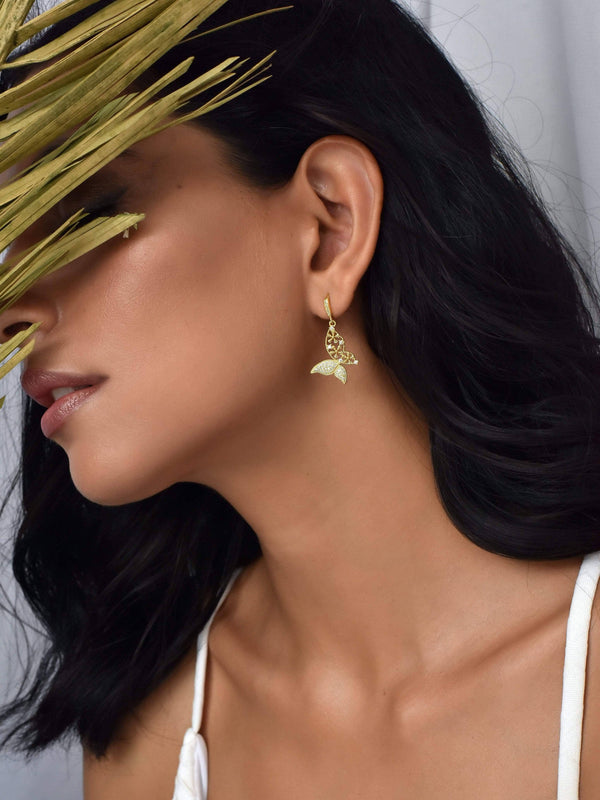 Klissaa Butterfly Drop Earrings