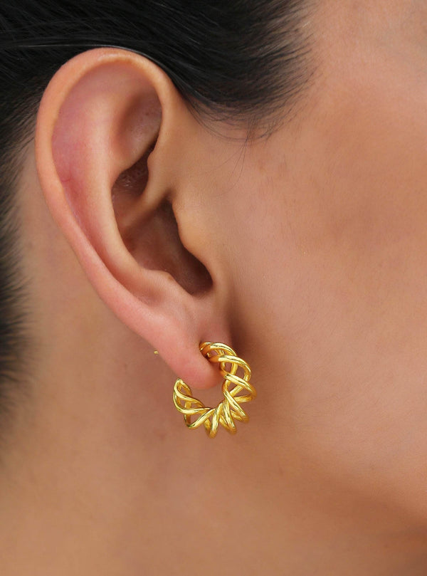 Mini Spiral Hoop Earrings