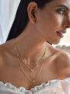 Butterfly & Stars Three Layered Necklace
