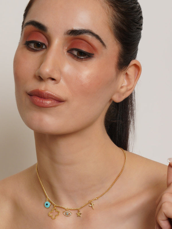 Clover Elsa Nazar Necklace