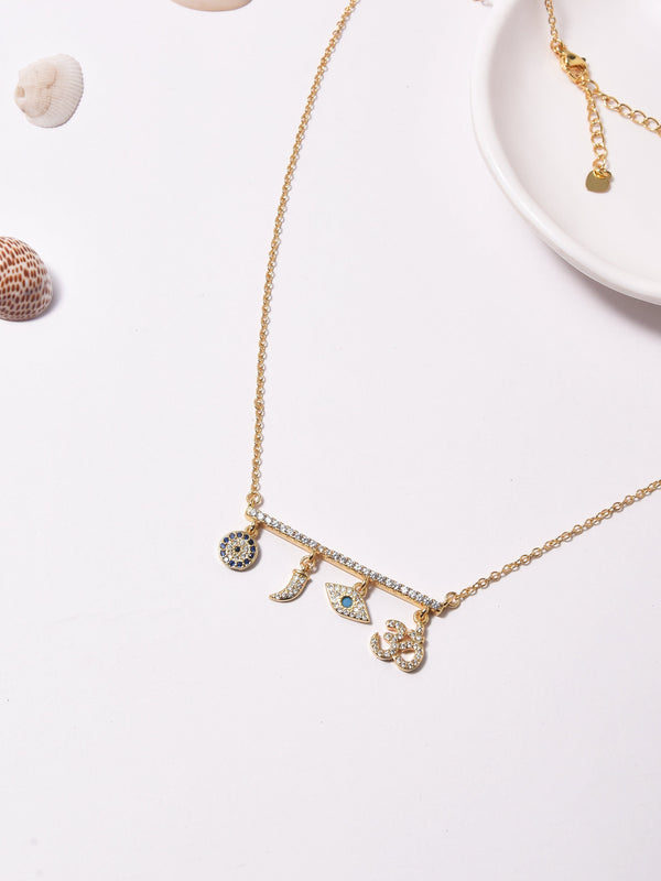 OM Nazar Charm Necklace