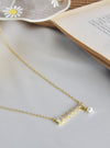 Pearlite Solitaire Necklace