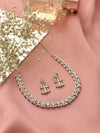 Tishyaa Diamante Silver Jewellery Set
