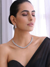 Tishyaa Diamante Silver Jewellery Set