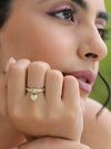 Klissaa Drop Heart Ring